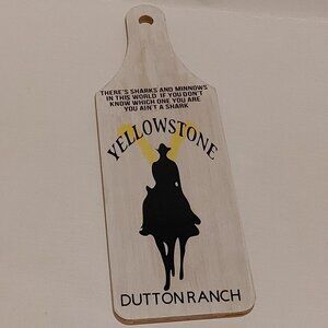 Yellowstone TV Show Decorative Board Wall Hanger DUTTON RANCH SIGN